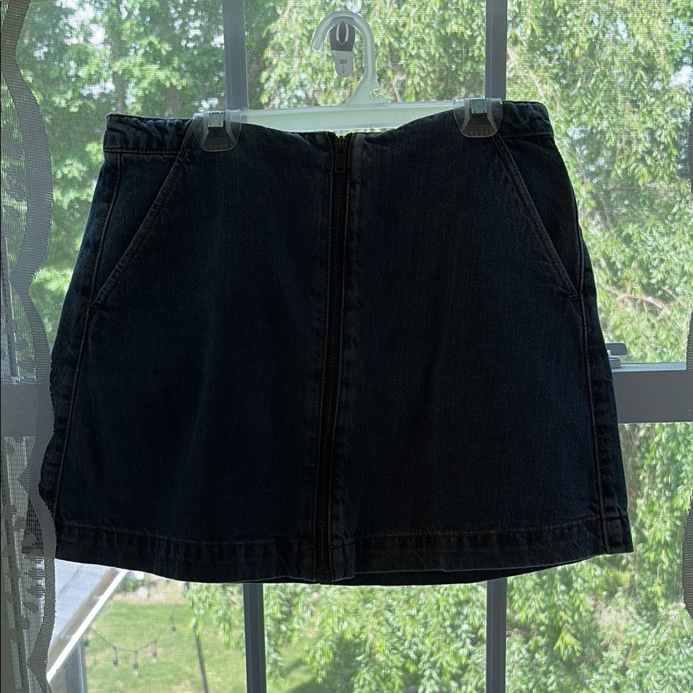Zara Blue Black Mini Pencil Skirt Casual
